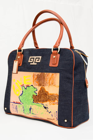 Give Your Best Art Satchel Handbag