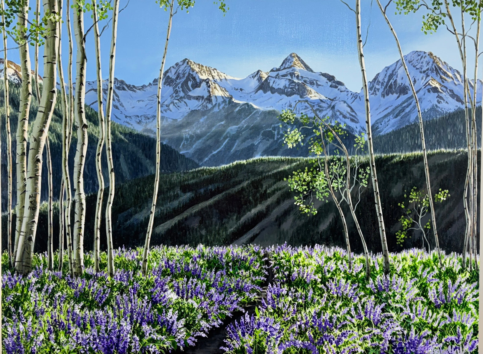 “When The Sun Sets Over The Mountains; view of Mount Daly Snowmass”