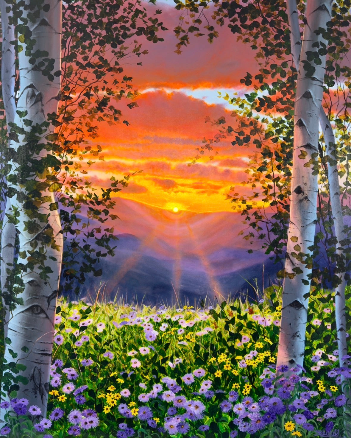 “When the Sun Sets Over The Mountains: View from Aspen Mountain”
