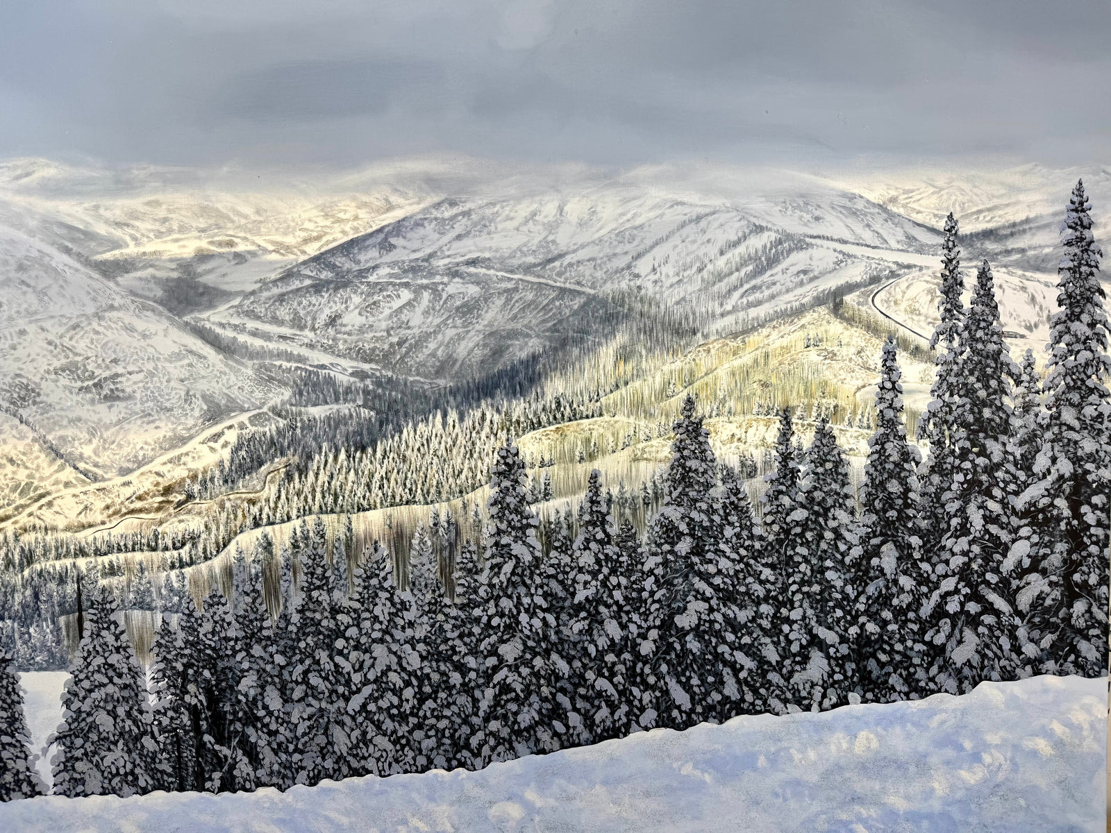 “Peace After The Storm: Campground Ski Run On Snowmass”