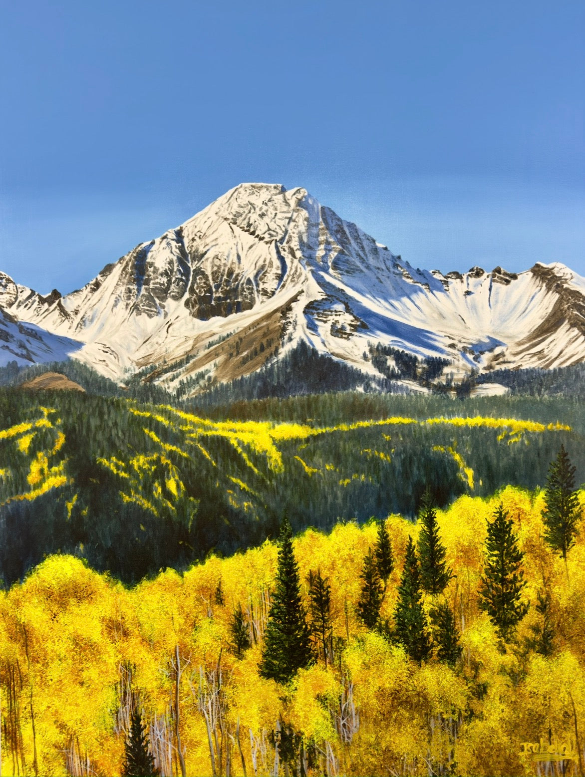 “First Snow On Mount Daly: Snowmass”