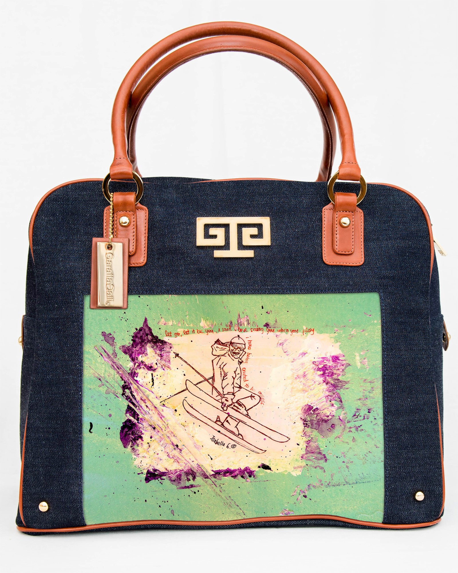 Free Spirit Art Satchel Handbag