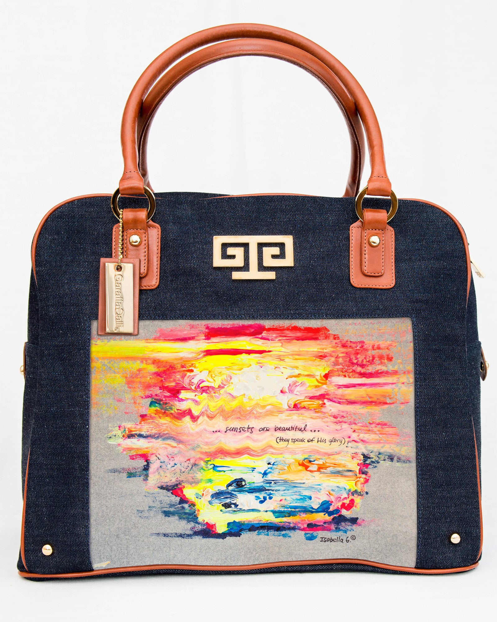 Sunsets Are Beautiful Art Satchel Handbag