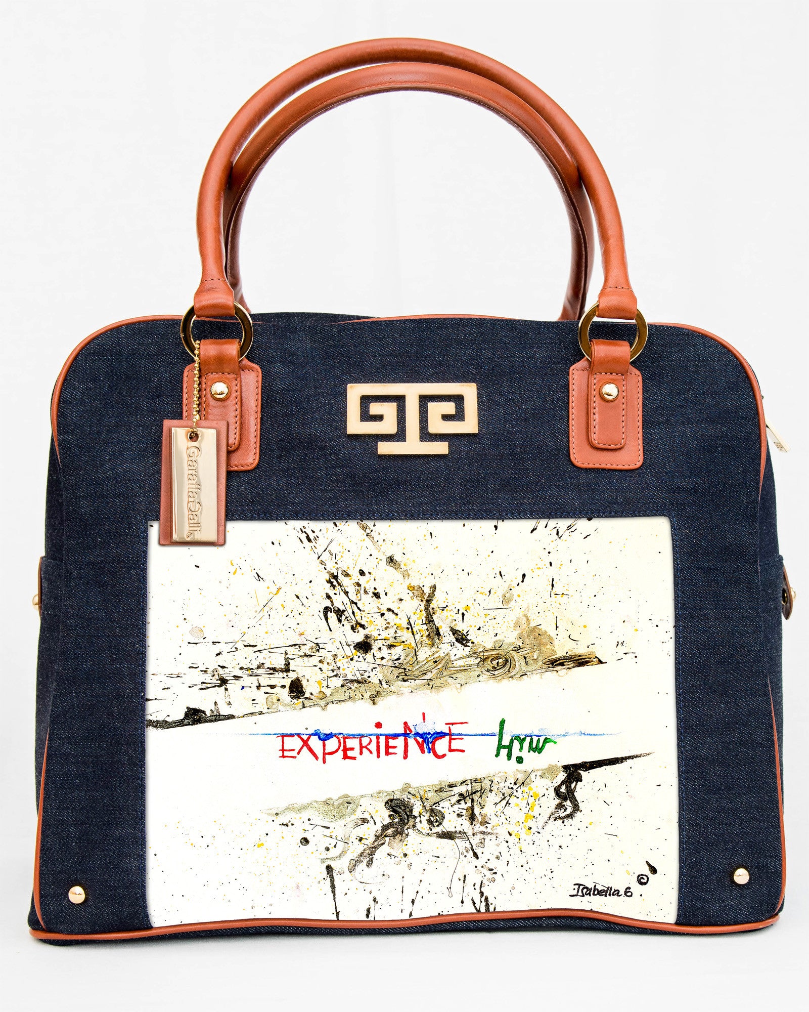 Experience Him Art Satchel Handbag