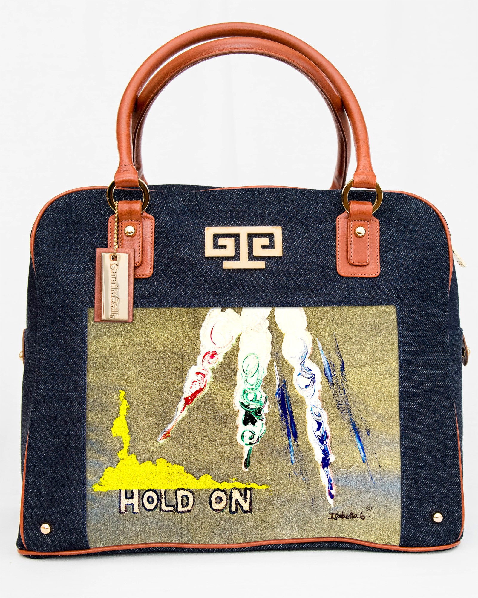 Hold On Art Satchel Handbag