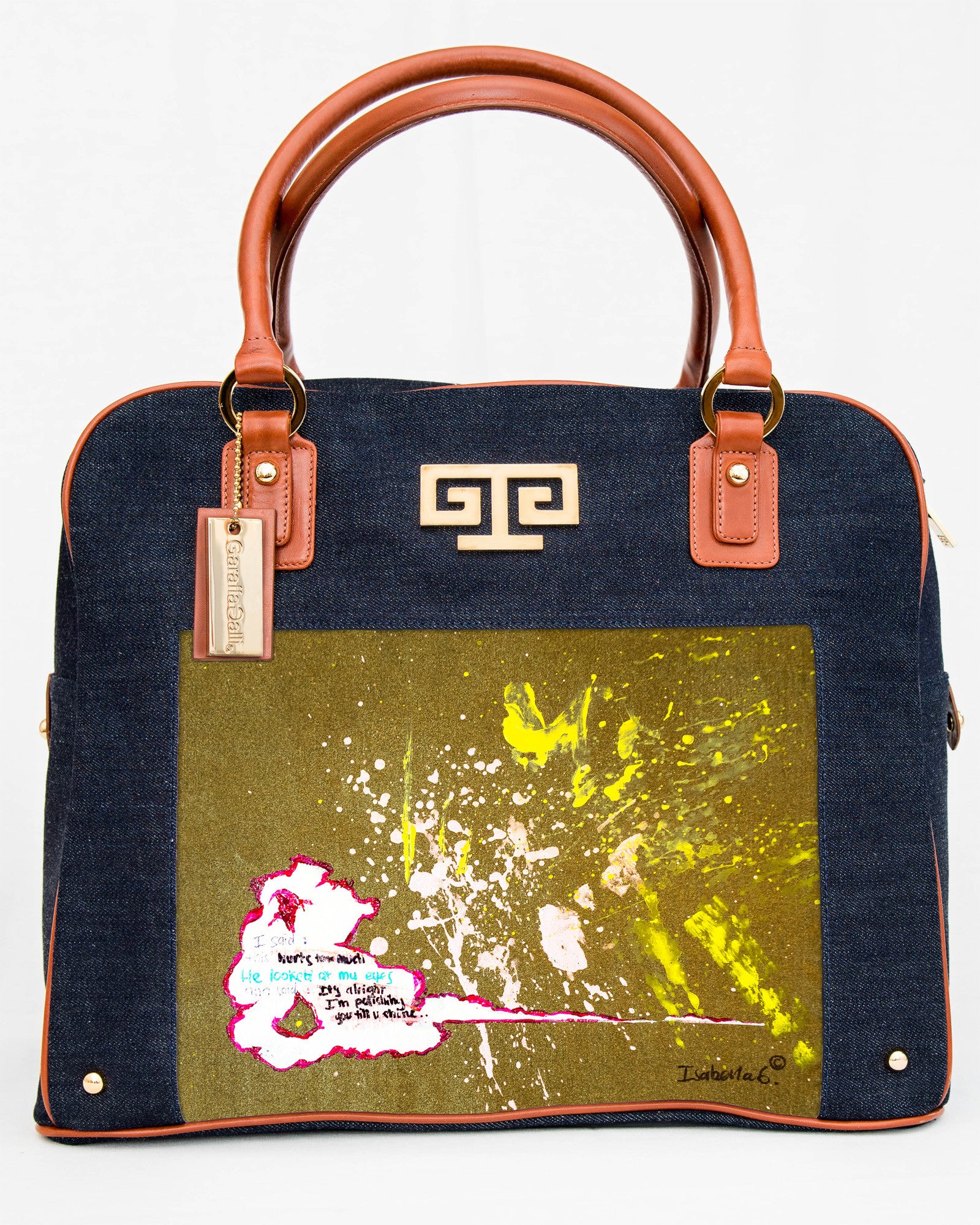 I'm Polishing You Until You Shine Art Satchel Handbag