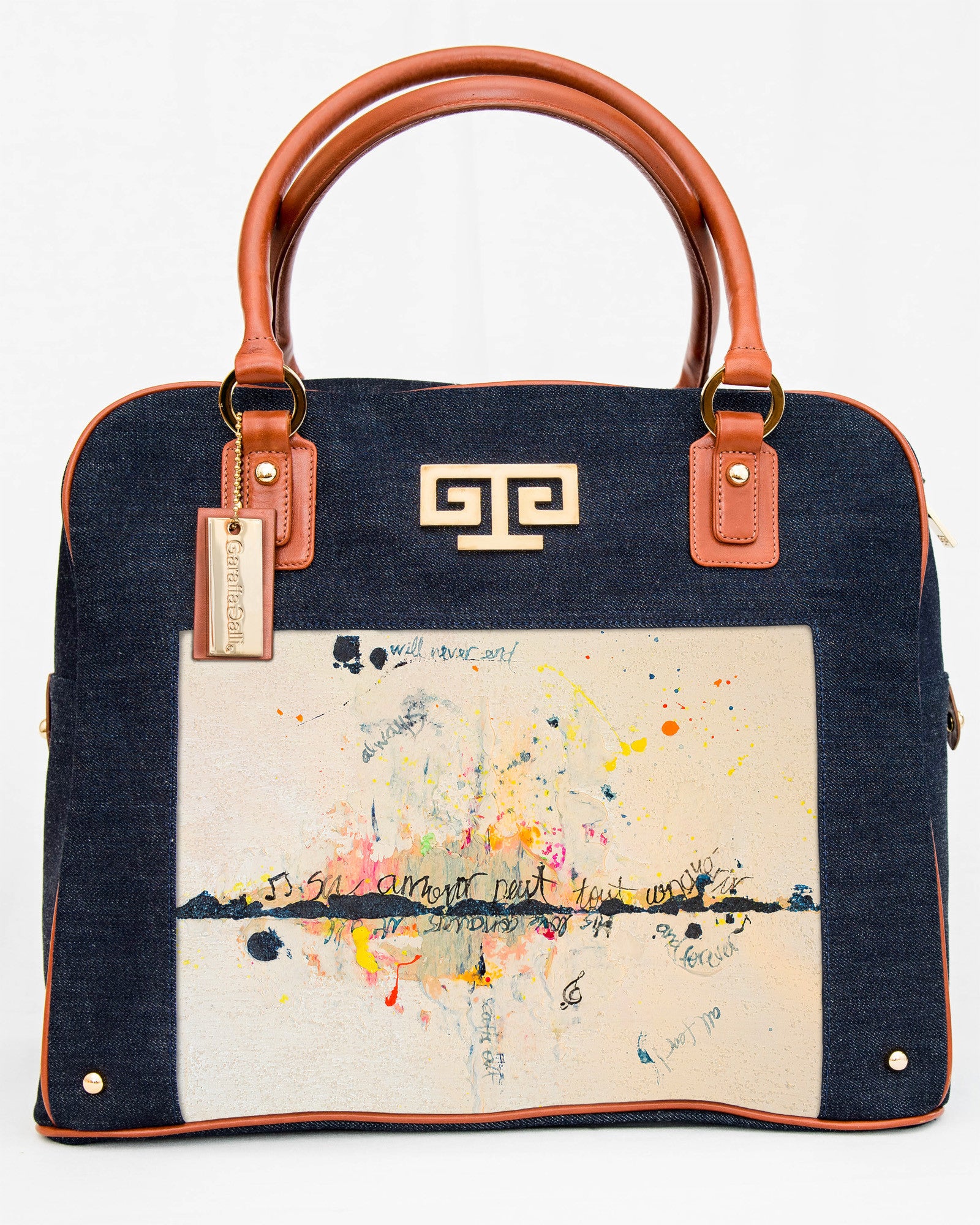 Son Amour Peut Tout Conquérir Art Satchel Handbag