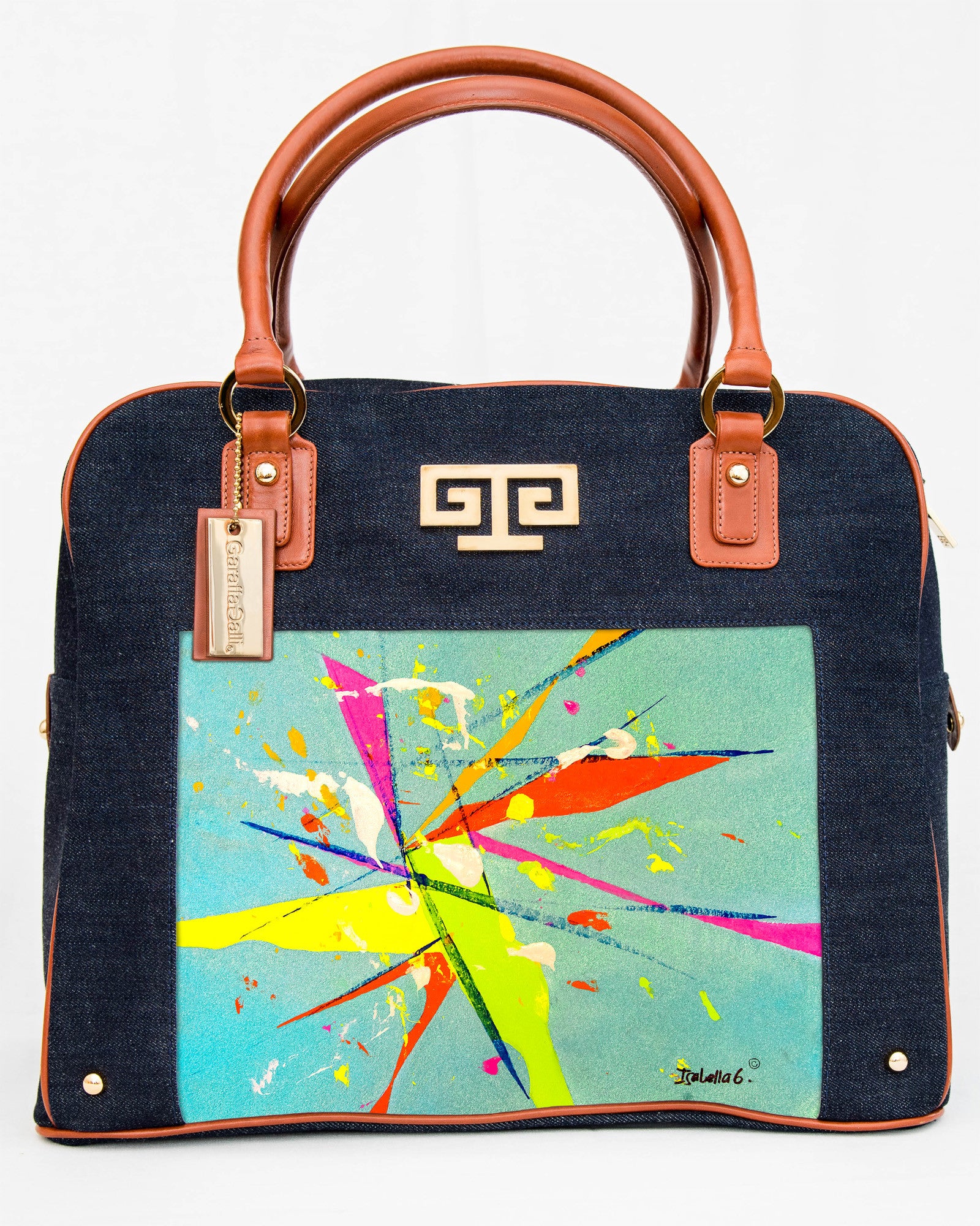 How Wide It Is Art Satchel Handbag