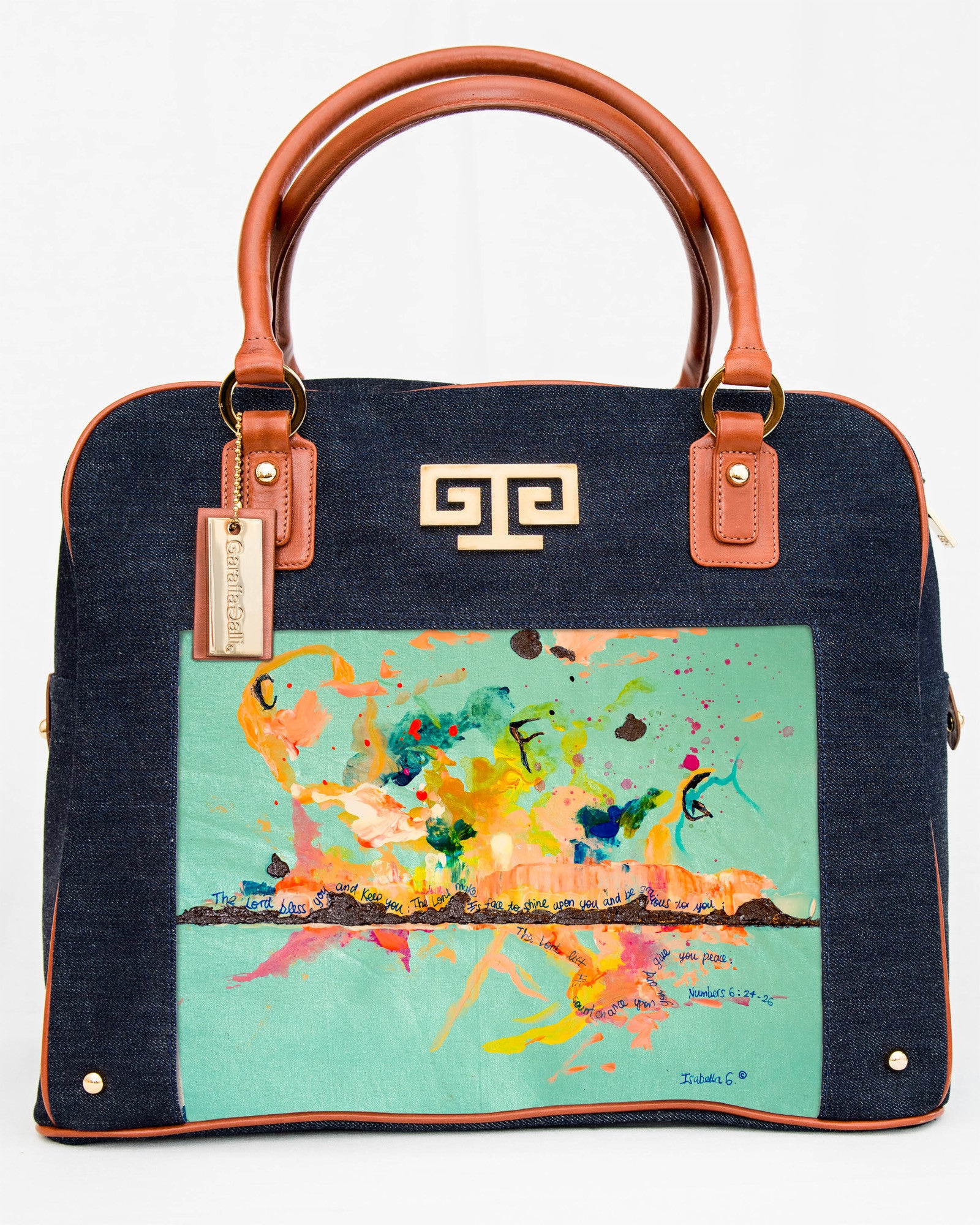 Make My Face Shine Art Satchel Handbag