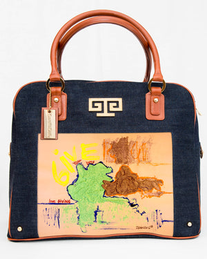 Give Your Best Art Satchel Handbag