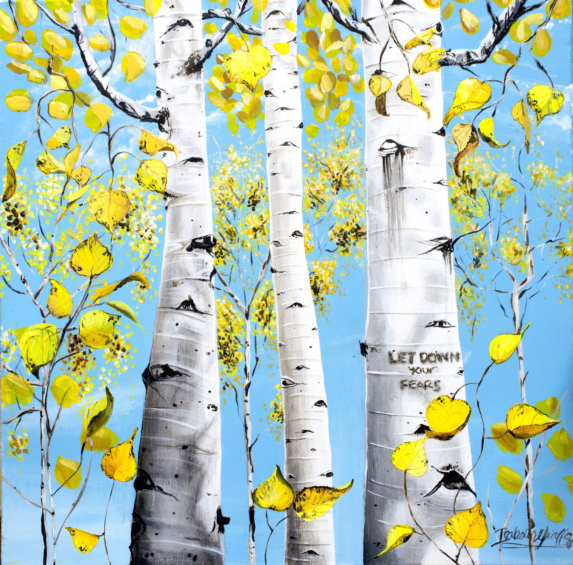 "Aspens Are Yellow Too" Painting